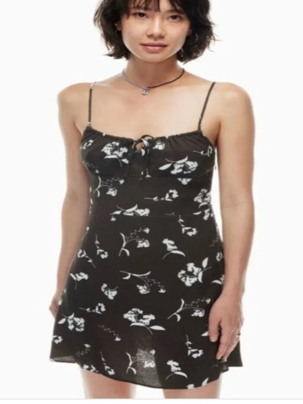 Aritzia Wilfred Bellow Floral Mini Dress